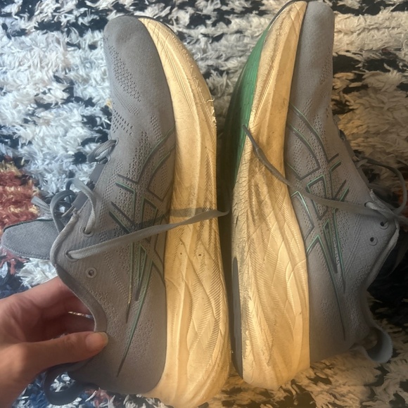 Asics Gel-Nimbus 26 Mens Size 12 Light Blue Athletic Running Walking Shoes - Picture 7 of 9